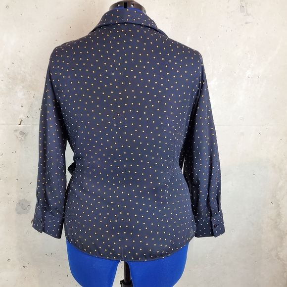 Zara long sleeve wrap tie waist blouse size large - Picture 7 of 7